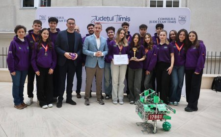 CJ Timiș sprijină liceenii timișoreni la mondialul de robotică
