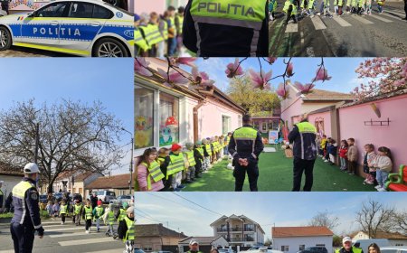 Preșcolarii, îndrumați de polițiști să devină prieteni ai siguranței