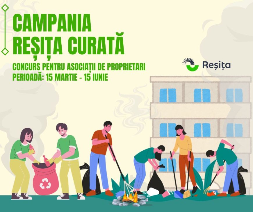 Începe concursul „Reșița Curată” pentru asociațiile de proprietari