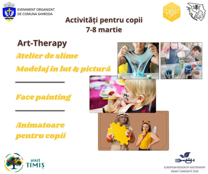 Activități pentru copii la Târgul Apicol Ghiroda