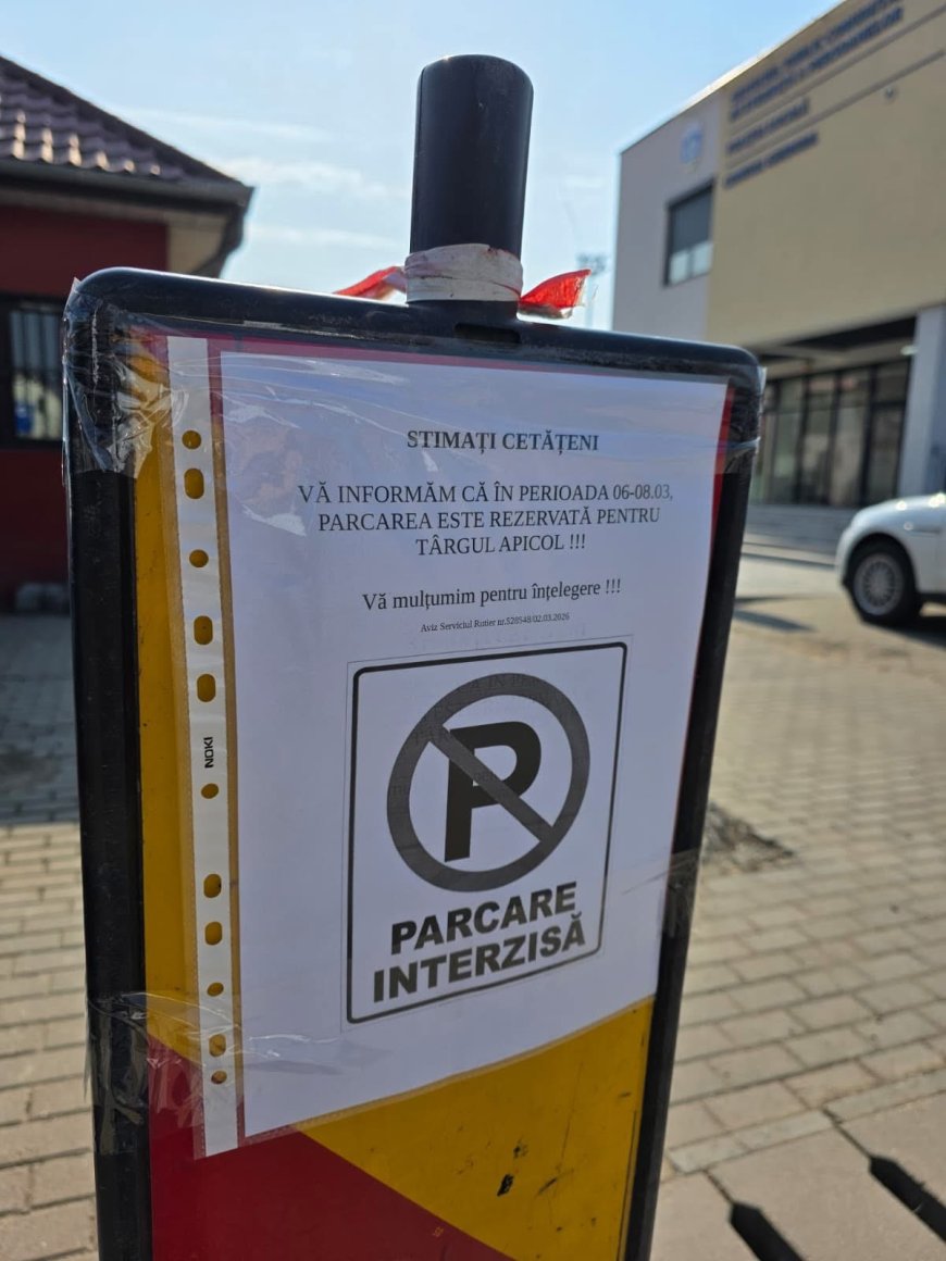 Parcările restricționate în Ghiroda pentru Târgul Apicol