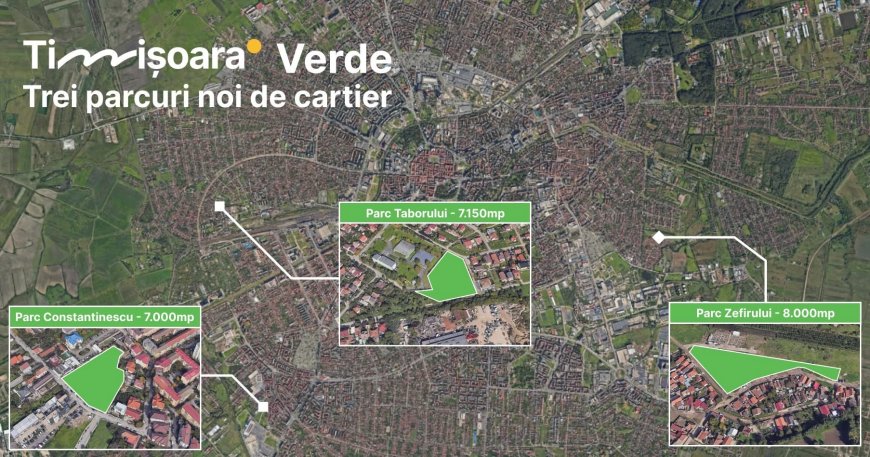 Timișoara va avea trei parcuri noi