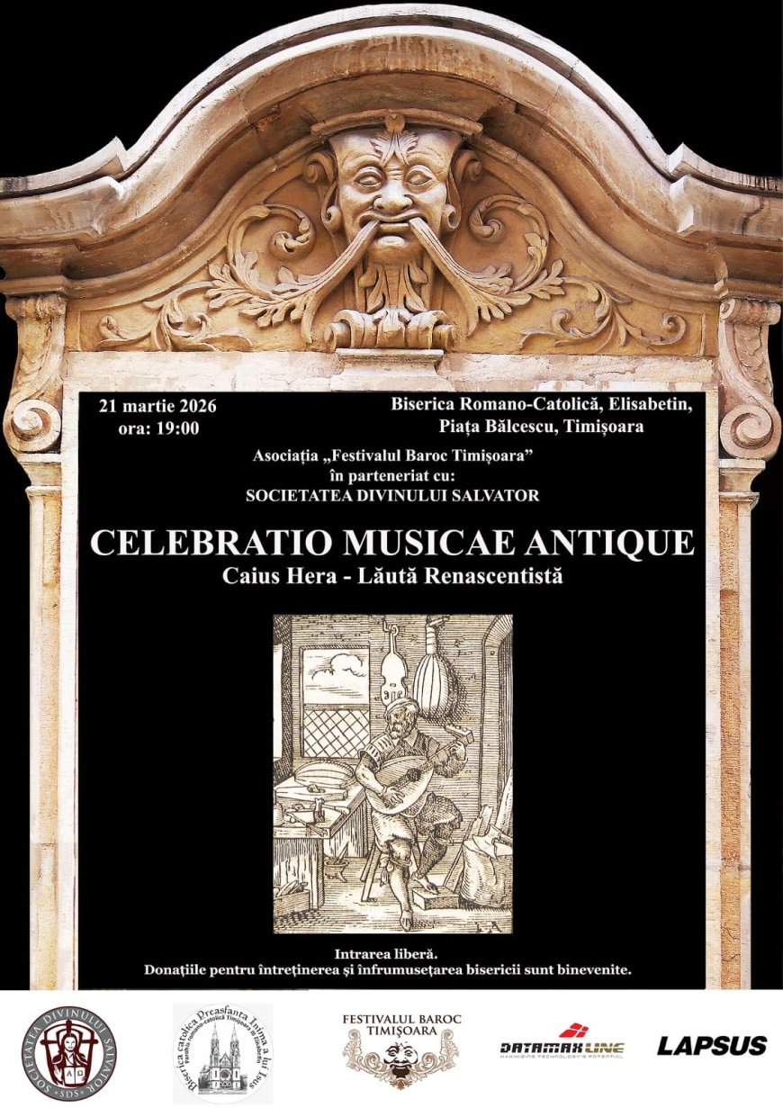 Concert de lăută solo de Ziua Muzicii Vechi, la Timișoara