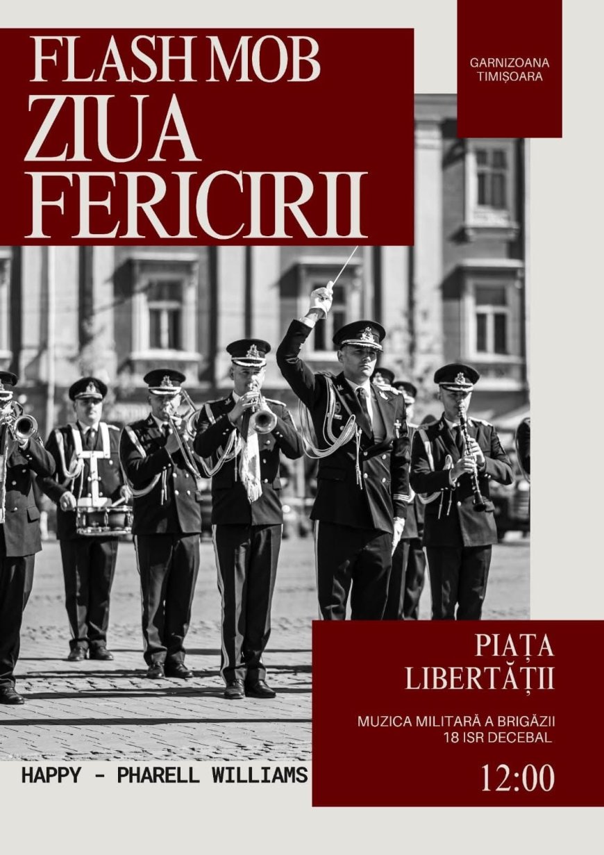 Moment muzical în Piața Libertății de Ziua Fericirii