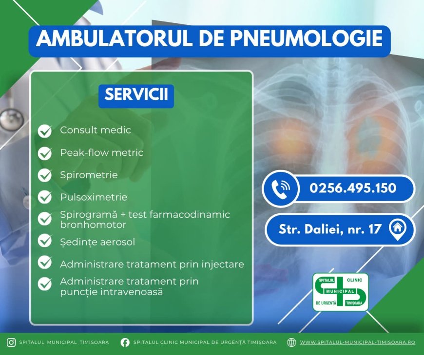 Consultații și investigații pentru bolile pulmonare