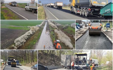 Lucrări pe drumurile naționale din vest