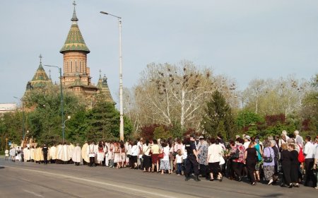 Restricții de trafic la Timișoara pentru Pelerinajul de Florii