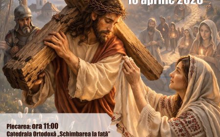 „Drumul Crucii” la Reșița, pelerinaj în Vinerea Patimilor