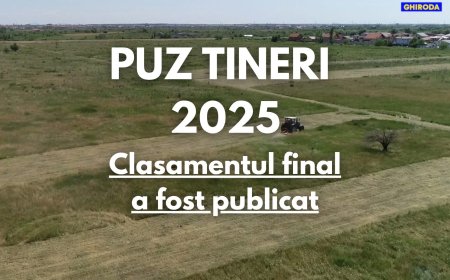 Primăria Ghiroda anunță clasamentul final pentru atribuirea terenurilor din PUZ Tineri