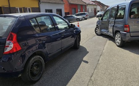 Accident rutier în Lugoj, un bărbat a ajuns la spital
