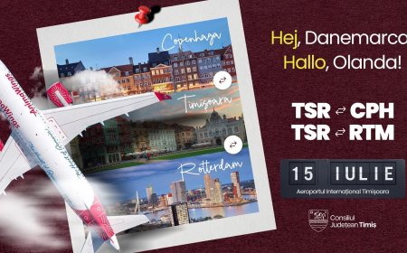 Zboruri noi din Timișoara spre Copenhaga și Rotterdam