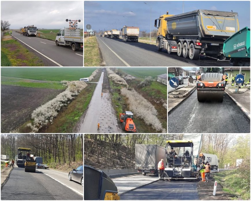 Lucrări pe drumurile naționale din vest