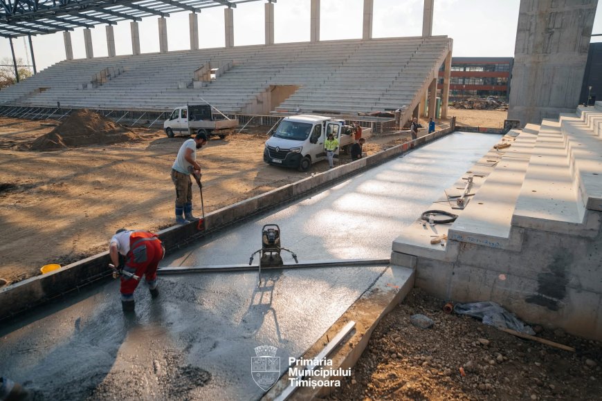 Lucrările la Arena Eroii Timișoarei avansează