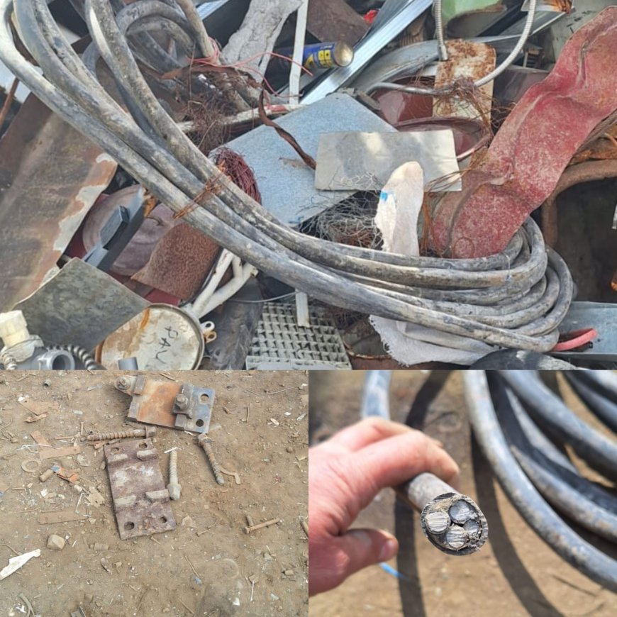 Peste 100 kg de componente feroviare puse la vânzare, ridicate de polițiști