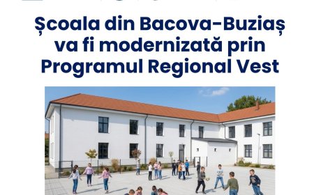Școala din Bacova intră în modernizare