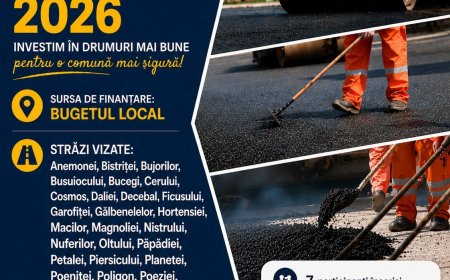 34 de străzi din Giroc vor fi asfaltate- au fost deja depuse ofertele