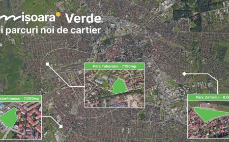 Trei noi parcuri moderne planificate în Timișoara: Kuncz, Blașcovici și Dâmbovița