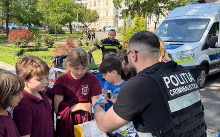 Zi de prevenție și voie bună în Parcul Eminescu, alături de polițiștii arădeni
