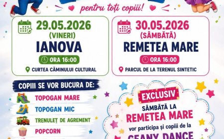 Două zile de distracție pentru copii, la Ianova și Remetea Mare