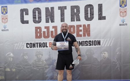 Un polițist arădean a cucerit aurul și argintul la Control Open BJJ 2026