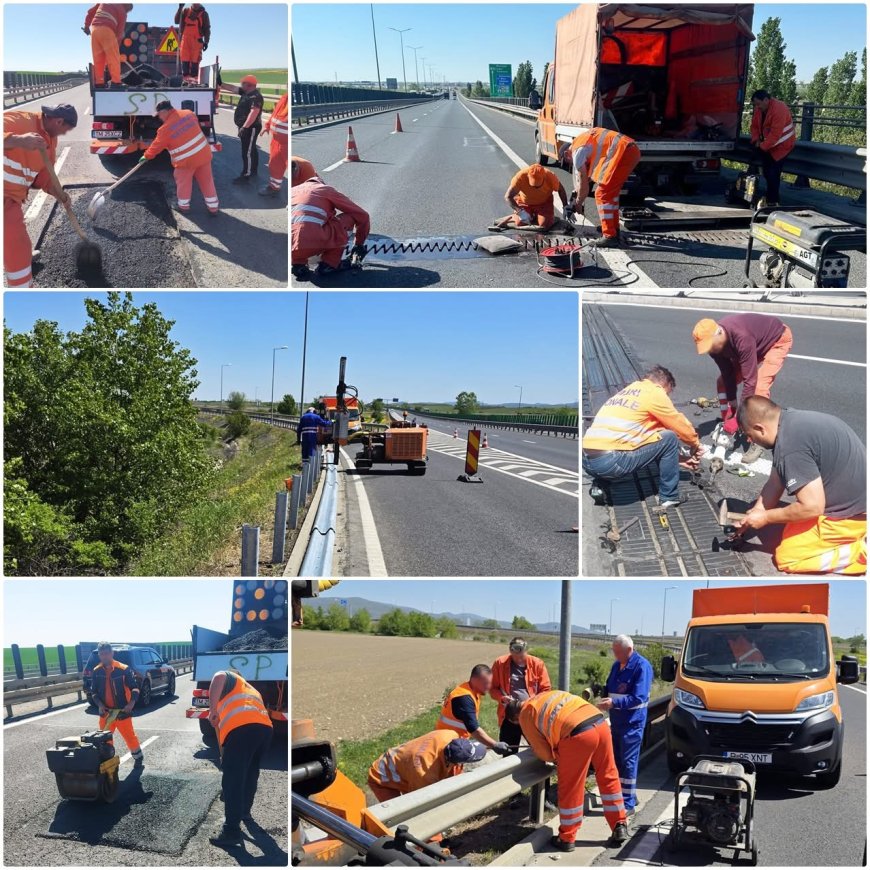 Lucrări de întreținere pe autostrada A1