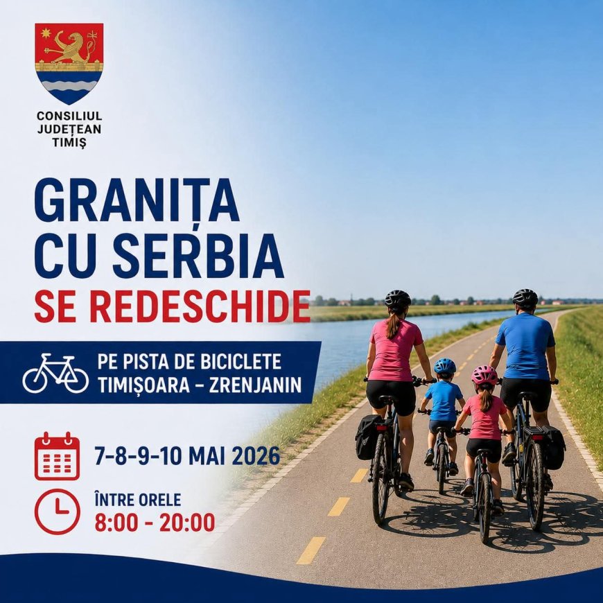 Timișorenii pot pedala până în Serbia