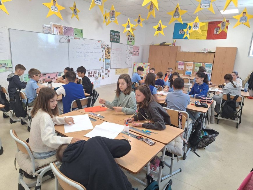 Lecție interactivă de geometrie la Liceul „David Voniga” Giroc
