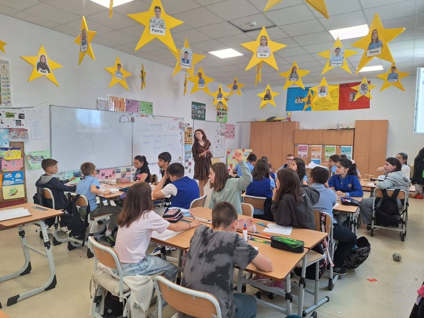 Lecție interactivă de geometrie la Liceul „David Voniga” Giroc