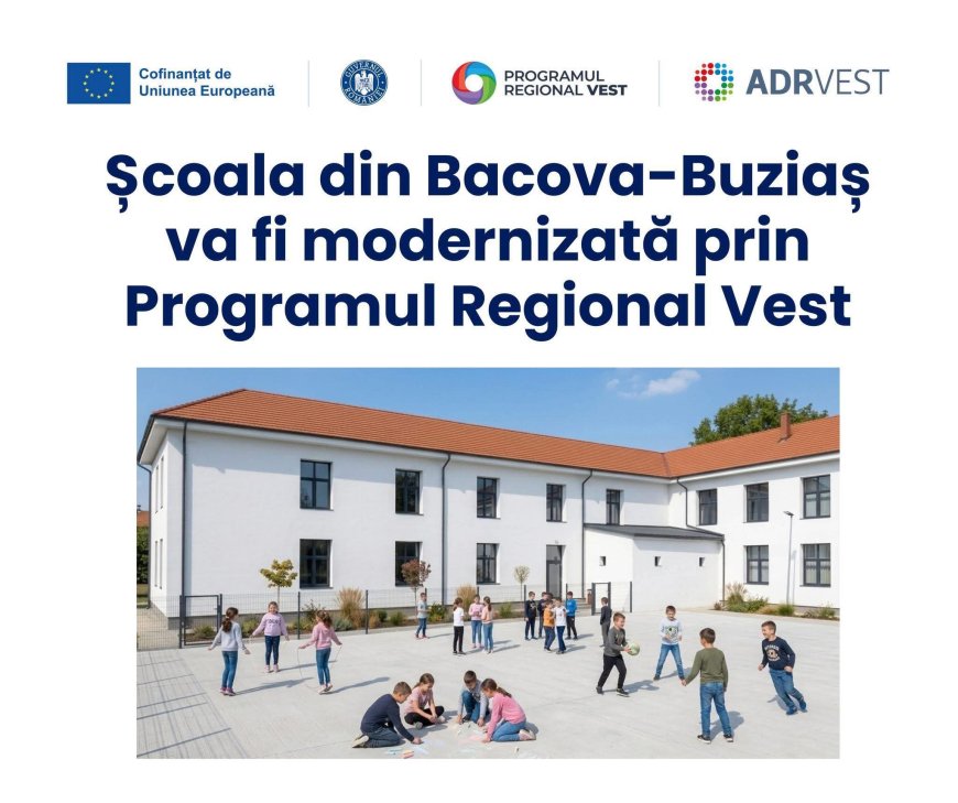 Școala din Bacova intră în modernizare