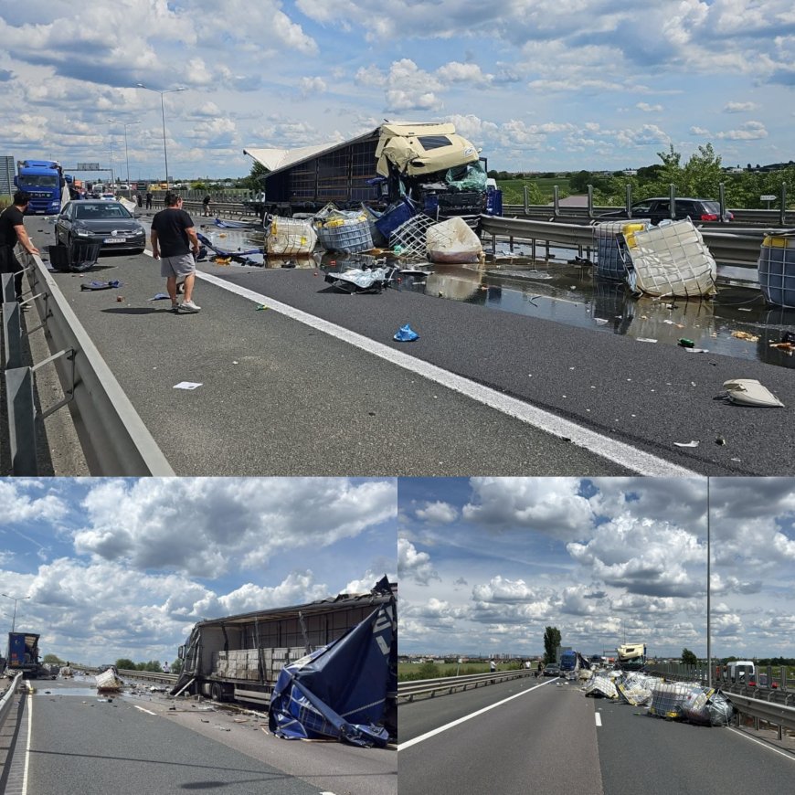 Grav accident pe A1