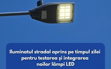Teste pentru noile lămpi LED din Ghiroda
