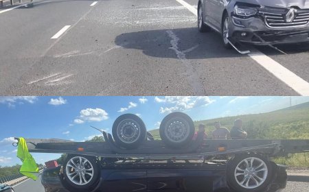Trafic dat peste cap pe A1