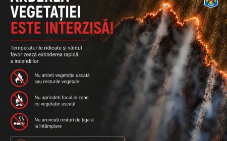Arderea vegetației uscate este interzisă