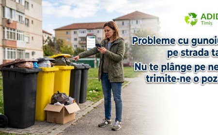 Probleme cu gunoiul pe strada ta? Nu te plânge pe net, trimite o poză la ADID Timiș!
