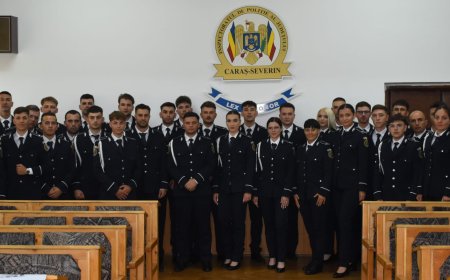 40 de noi polițiști și-au început activitatea la IPJ Caraș-Severin