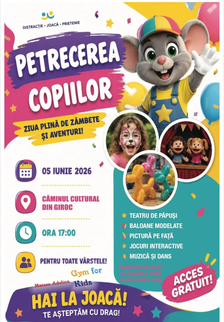 Zi de sărbătoare pentru copii la Giroc