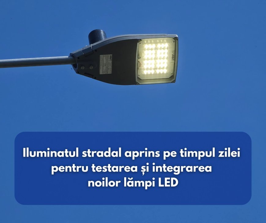 Teste pentru noile lămpi LED din Ghiroda