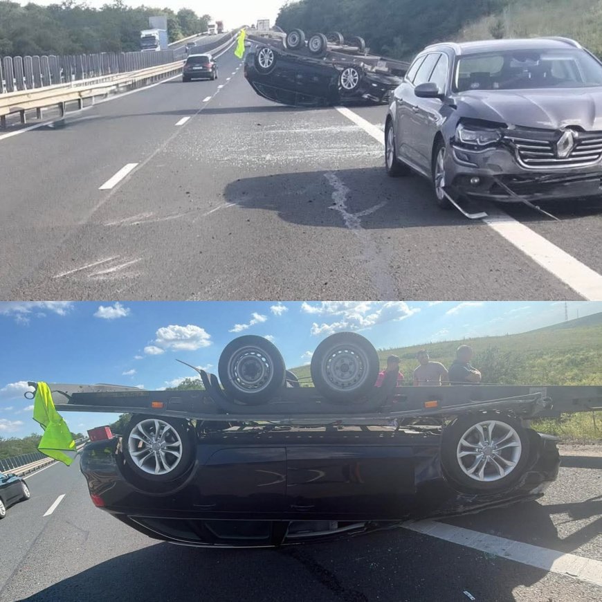 Trafic dat peste cap pe A1