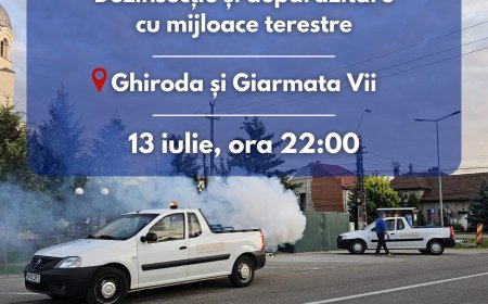 Acțiune de dezinsecție și deparazitare în Ghiroda și Giarmata Vii