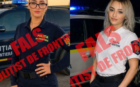 Personaj creat cu AI, transformat în polițist de frontieră