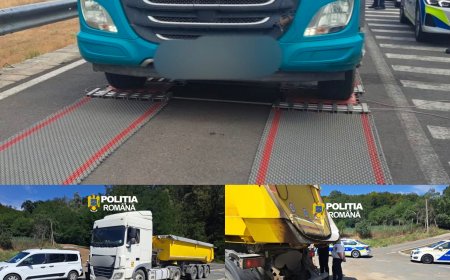 Sancțiuni pentru depășirea limitei de tonaj pe drumurile din Arad