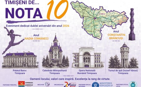 “CARAVANA EDUCAȚIEI ÎN JUDEȚUL TIMIȘ ediția a VIII-a - TIMIȘENI DE… NOTA 10!”