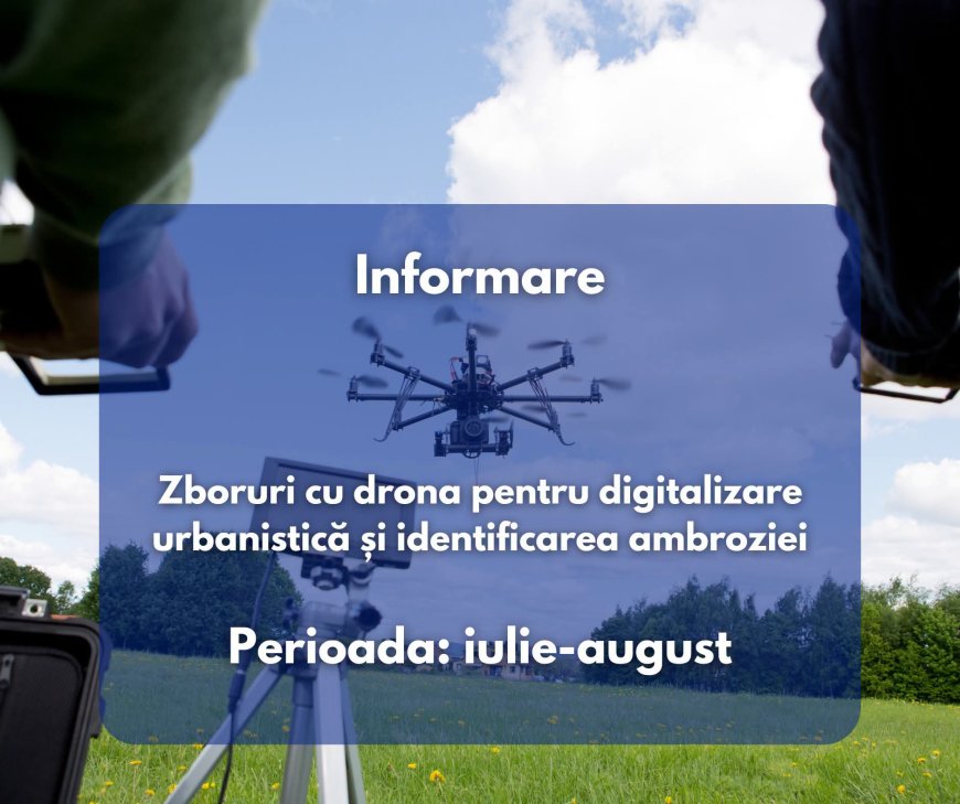 Primăria Ghiroda va identifica ambrozia cu drona