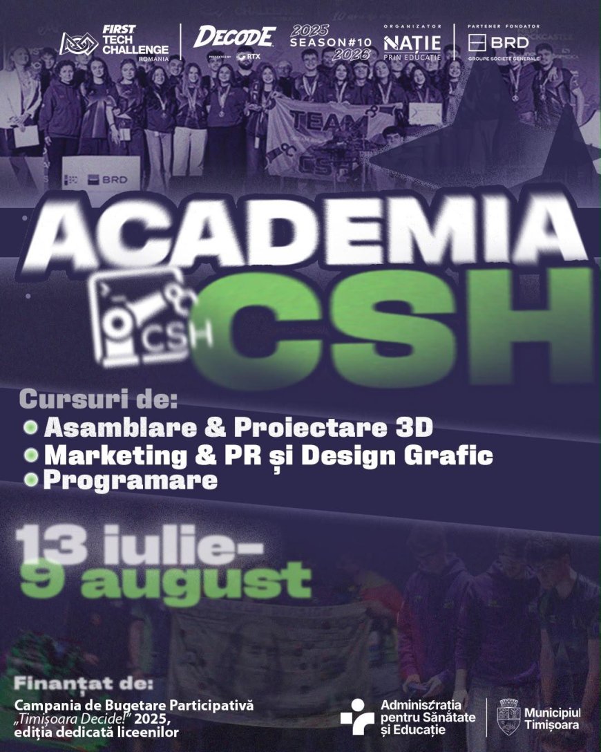 Academia CSH - Șansa de a învăța și de a face parte din povestea CSH