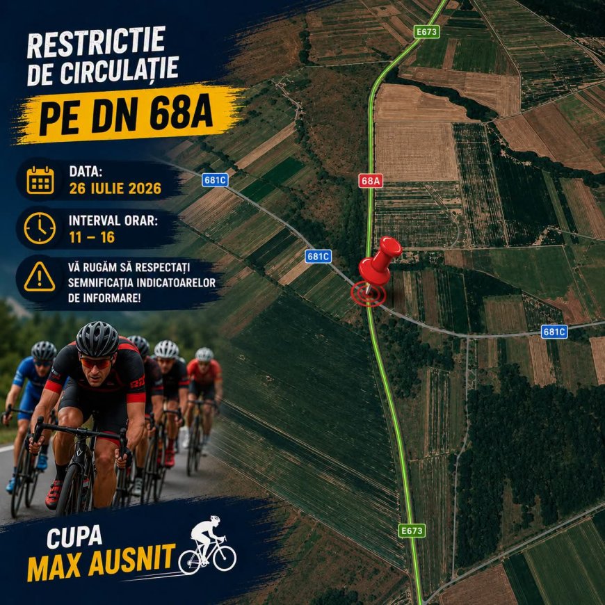 Restricții de circulație pentru "Cupa Max Austin"
