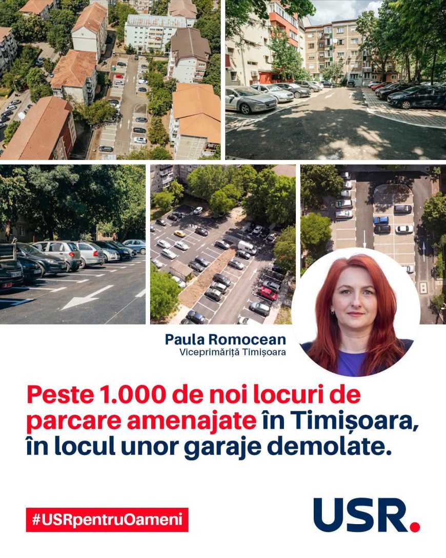 Locuri de parcare în locul garajelor