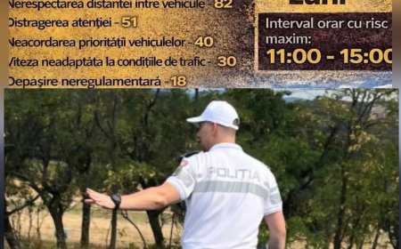 Polițiștii cărășeni acționează pe DN 6