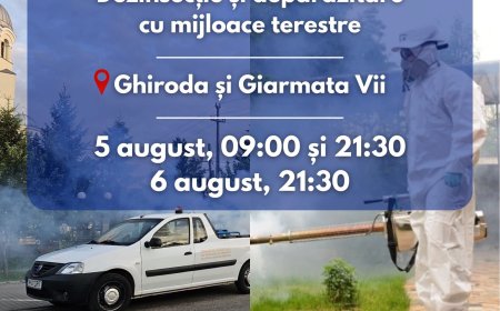 Dezinsecție și deparazitare la Ghiroda și Giarmata Vii