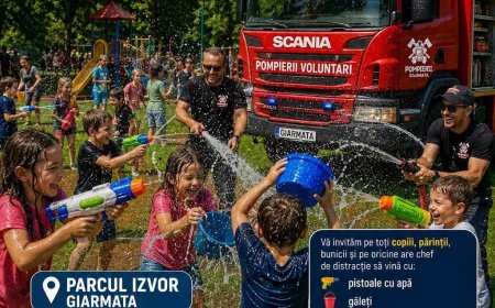 Pompierii voluntari aduc „Splash în parc” la Giarmata