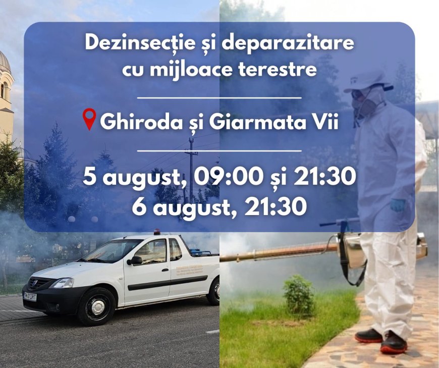 Dezinsecție și deparazitare la Ghiroda și Giarmata Vii